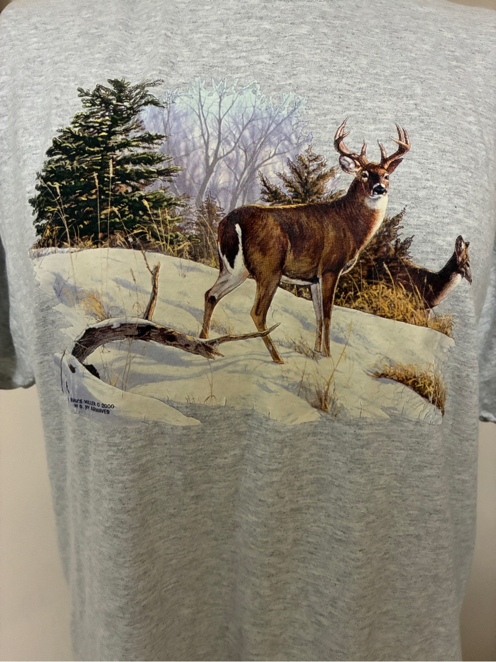Vintage Bruce Miller Deer in Snow Tee - Picture 3 of 9